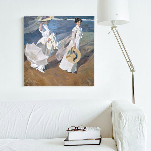 索罗拉 客厅沙发餐厅有框画卧室画欧式人物无框画过道玄关装饰画 - 图0