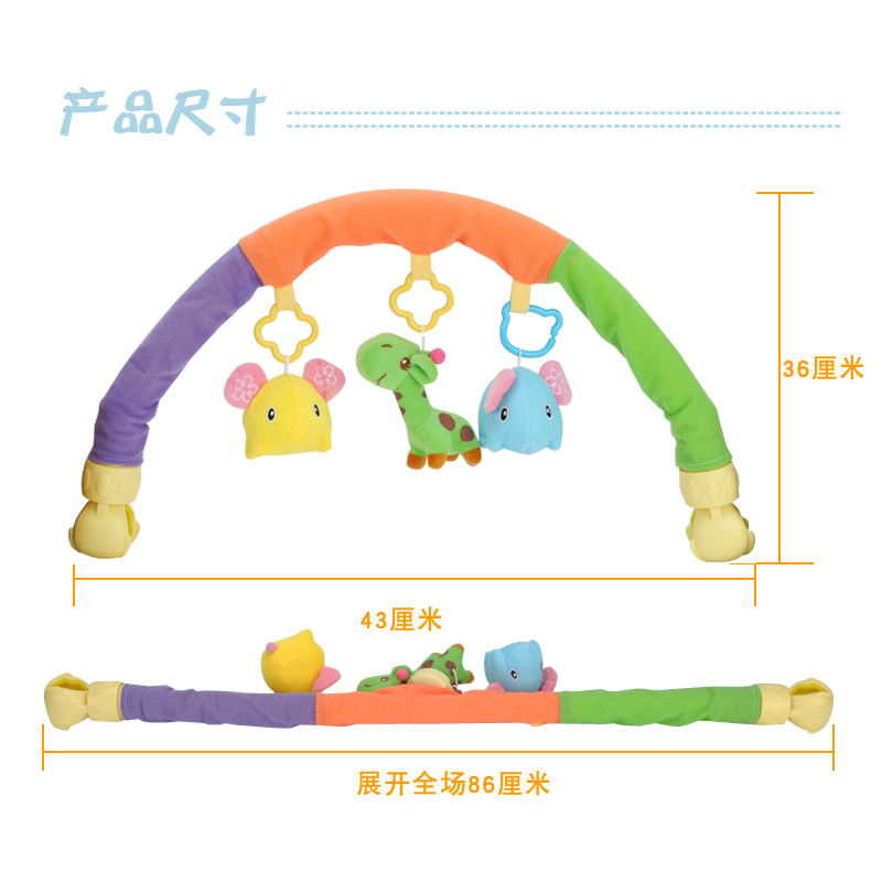 新生儿床铃床挂婴儿推车挂件宝宝音乐车夹摇铃安全座椅玩具婴幼儿