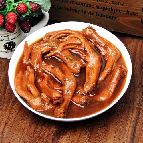 鲍汁扣鹅掌酒店食材餐饮宴会商用熟食速冻半成品方便加热即食10个 - 图2