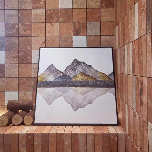 陶土老红砖瓷砖复古地砖背景墙砖咖啡厅阳台商用餐厅工装用砖中古 - 图0