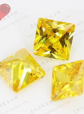 金黄色裸石打孔耳环散珠