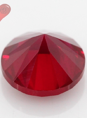 8#鸽血红红刚玉小圆形裸石 尖底人造合成红宝石Ruby散珠0.8~5mm