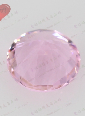 粉红色圆形玻璃裸石点缀美甲仿钻