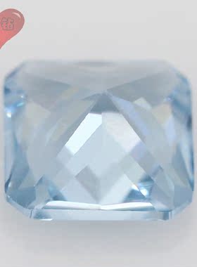 106#正方形倒角车花裸石高仿钻 人造彩色宝石戒面微镶嵌首饰品DIY