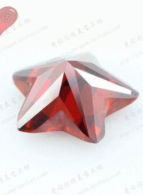diy红色裸石异形美甲水晶手缝钻
