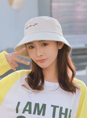 帽子女夏季韩版百搭日系春秋遮阳帽港风出游小清新学生软妹子帽子