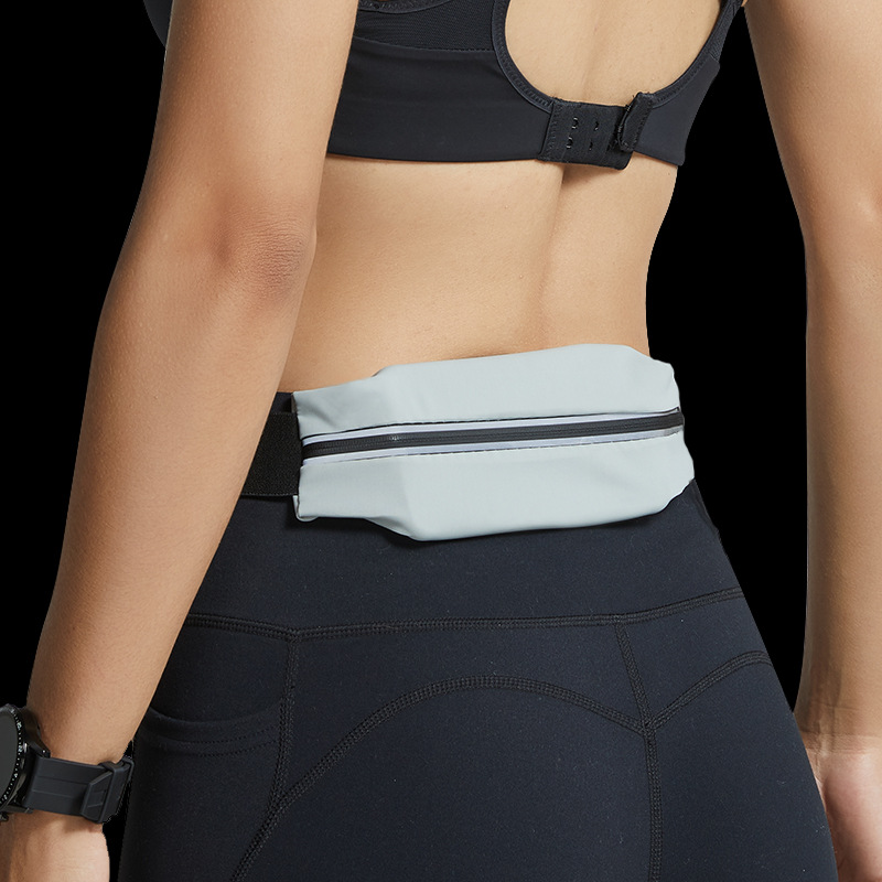 运动腰包跑步手机包男女户外装备防水隐形新款迷你小腰带反光包-图0