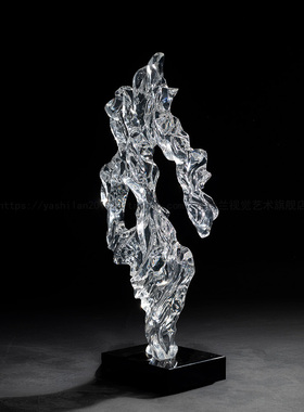 透明太湖石山水景观园林创意摆件