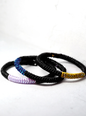 本命年手工编织金刚结转运戒指