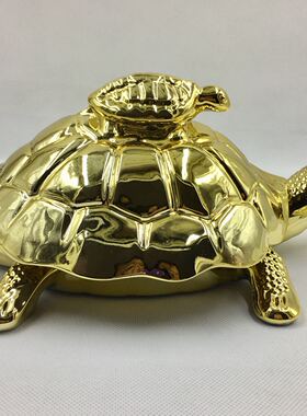 欧式创意水晶玻璃乌龟糖罐收纳盒