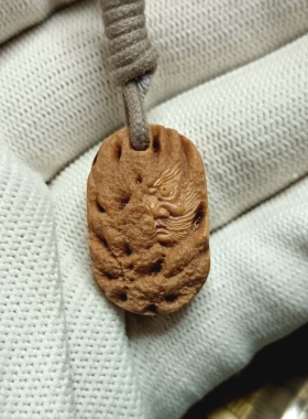 钟馗桃牌纯手工桃核雕刻小挂件钥匙扣手把件文玩配饰精品时尚平安