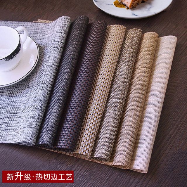 Thickened Japanese placemat pvc heat insulation household Nordic