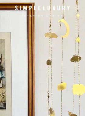 水晶星星月亮绵羊吊饰挂件风铃