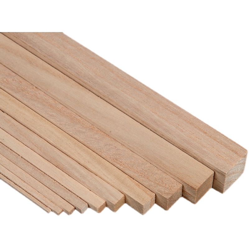 桐木条DIY手工立体构成模型制作木屋材料细木板方木棒长条桐木棍 - 图3