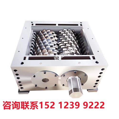 大型撕碎机双轴单轴破碎金属废铁塑料粉碎蓝桶托盘碎木材废旧电池 - 图0