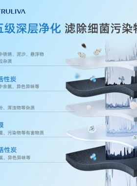 沁园小白鲸超滤净水器五级精滤