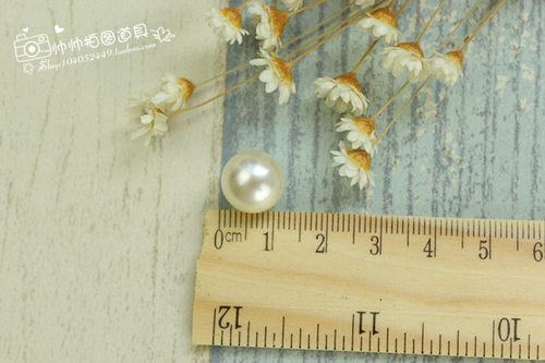 仿真珍珠10mm彩色珍珠ins拍摄道具 化妆品首饰品摄影辅助道具摆件 - 图2