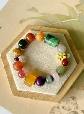 好运多宝南红玛瑙貔貅手串碧玉五路财神翡翠和田玉女手链路路通