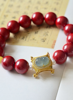 高含量天然原矿真朱砂单圈多圈佛珠手链手串本命年民族风好运男女