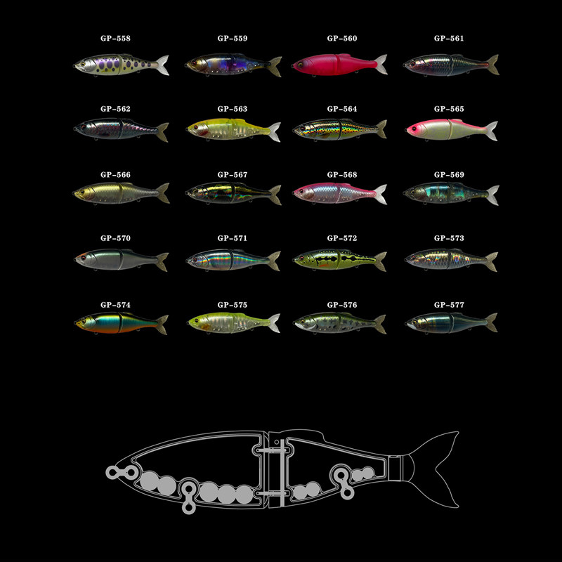 路标鳟女多节鱼滑动型大泳饵迷你版两节路亚饵缓沉翘嘴鲈鱼假饵,淘宝优惠券,粉丝福利购,淘宝优惠卷