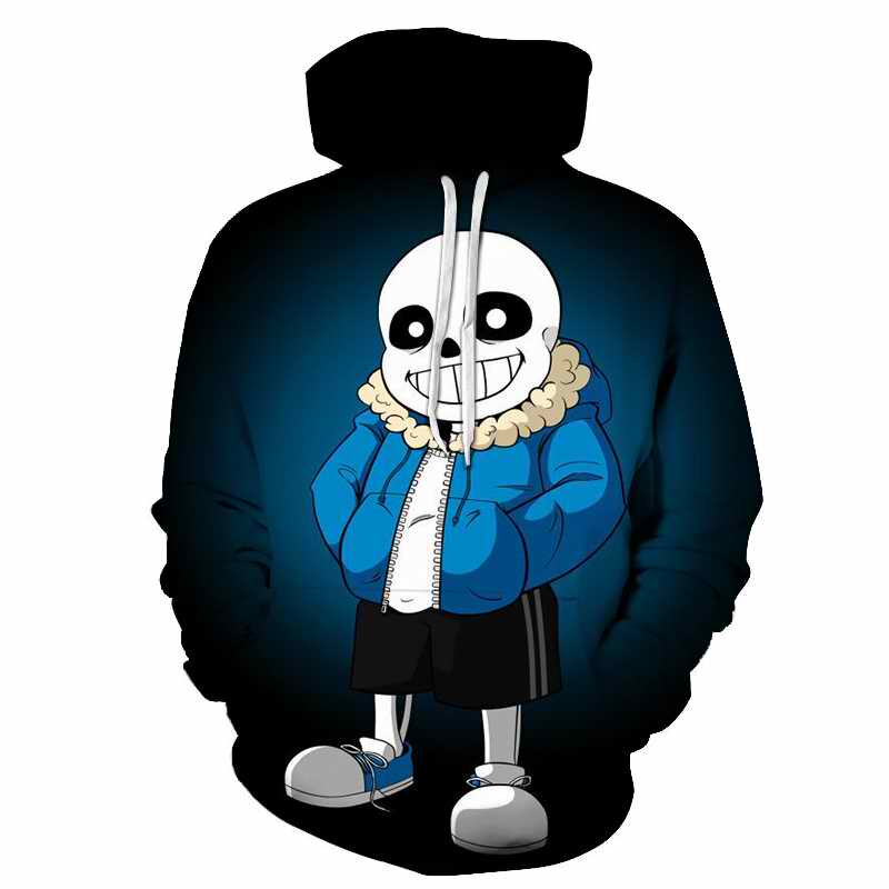 游戏传说之下卫衣sans杉斯衣服3d印花上衣男装加大码休闲连帽衫潮