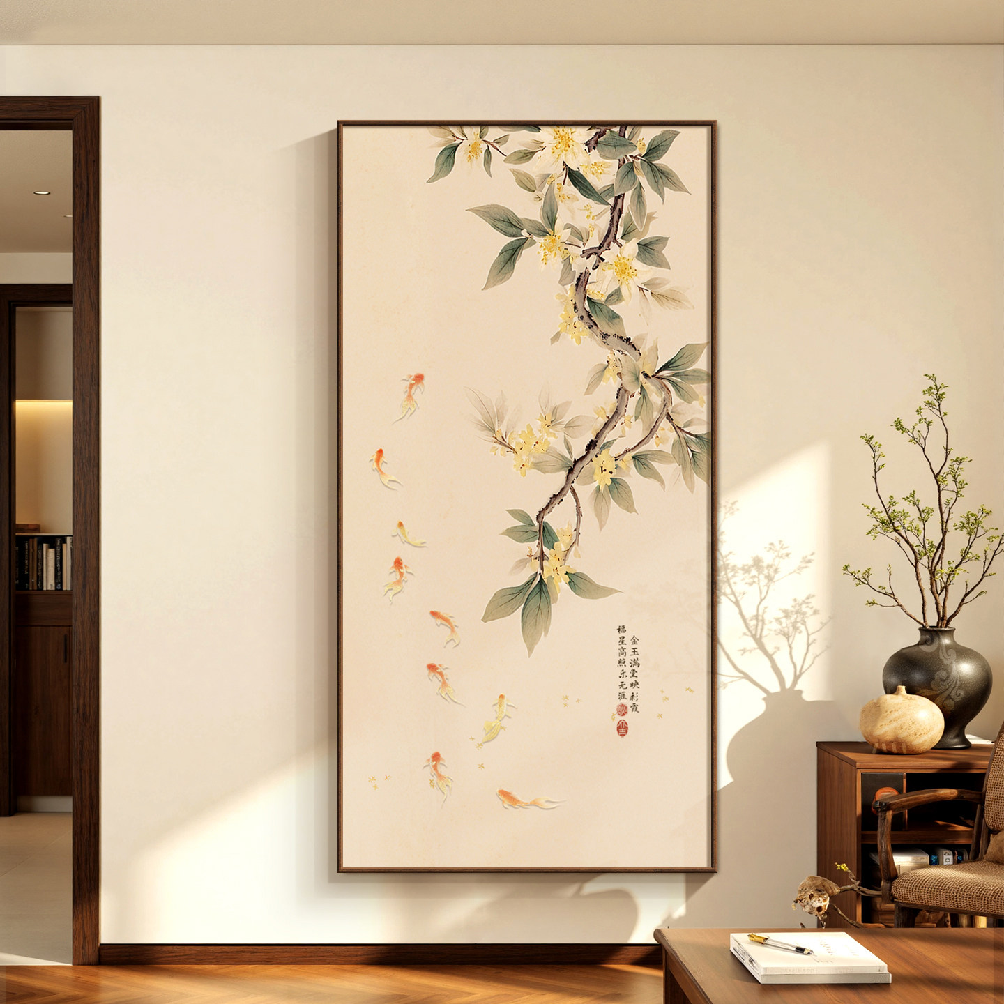 宋代美学禅意玄关山水画新中式入户走廊过道背景墙装饰画书房挂画,淘宝优惠券,粉丝福利购,淘宝优惠卷