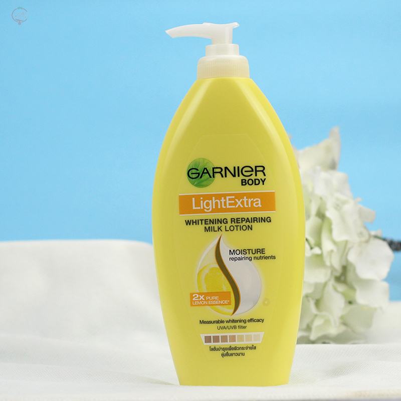 泰國直郵Garnier卡尼爾檸檬美白身體乳嫩膚補水保溼滋潤400ml