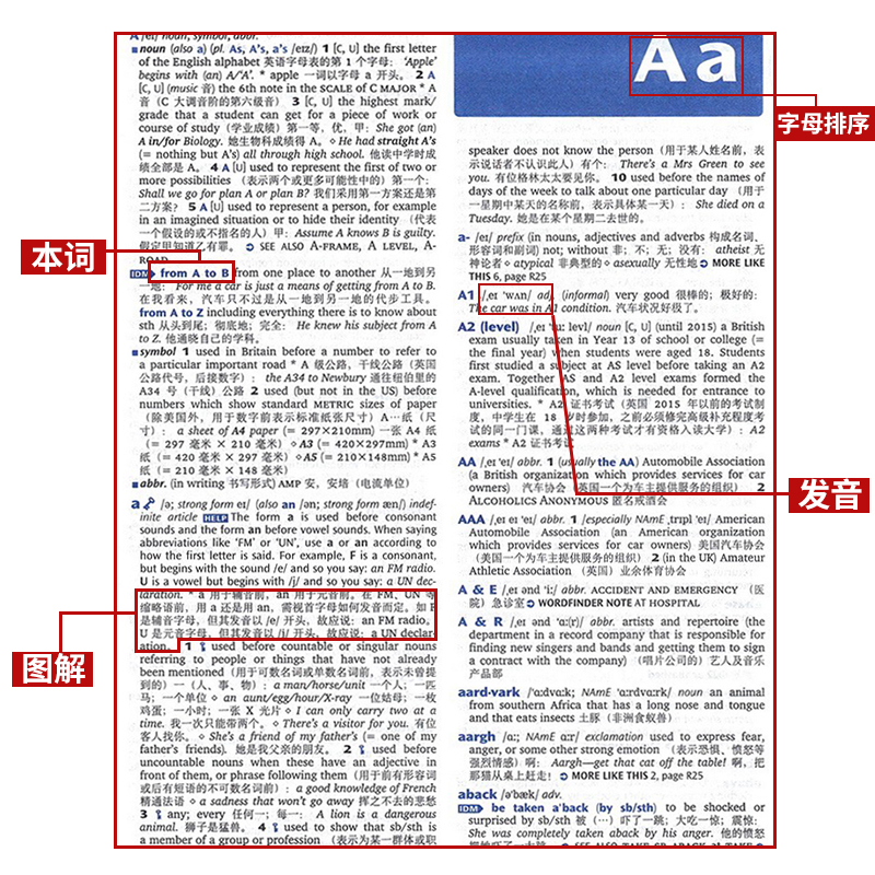 牛津高阶英汉双解词典第9版初中高中大学生牛津英汉高阶双解词典英汉词典英语词典牛津英汉双解英语词典英语字典牛津词典英汉字典 - 图2