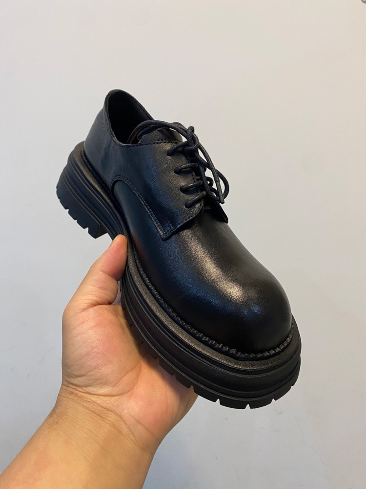 头层水洗牛皮深口单鞋女夏一脚蹬小皮鞋休闲英伦风厚底乐福鞋女鞋,淘宝优惠券,粉丝福利购,淘宝优惠卷