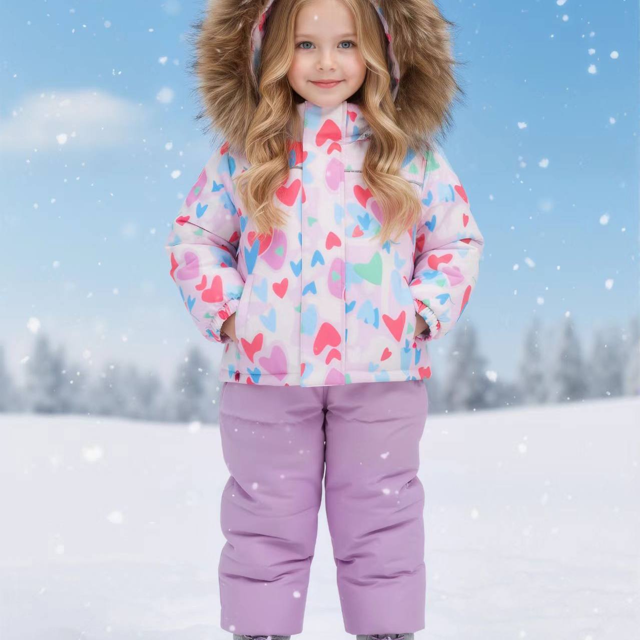 2025年新款男女羽绒服儿童套装毛领婴儿羽绒白鸭绒加厚两件套宝宝,淘宝优惠券,粉丝福利购,淘宝优惠卷