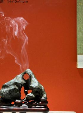 中式奇石摆件茶室空间玄关案头