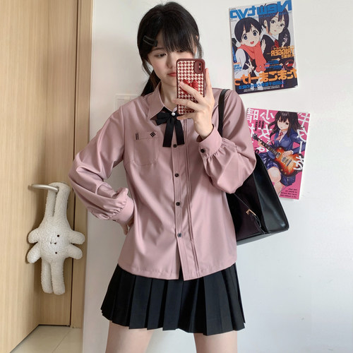 樱花家族JK制服百褶裙 多色纯色裙 绀色黑色日系学院风长短裙女夏 - 图3
