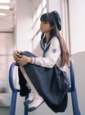 原创jk制服贝雷帽蝴蝶结款