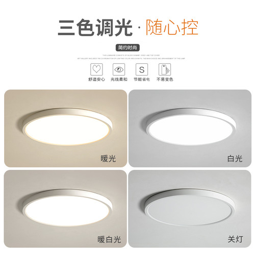 简约现代阳台灯led吸顶灯主卧室灯房间客厅灯过道走廊灯超薄灯具 - 图3