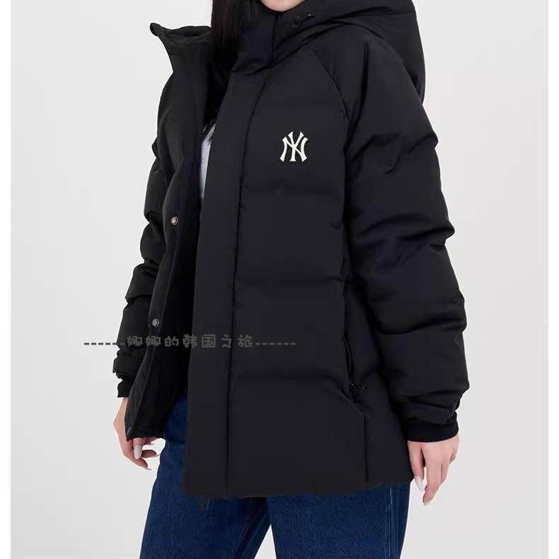 韩国代购MLB 中长款连帽鸭绒羽绒服男女保暖休闲外套3ADJBS136,淘宝优惠券,粉丝福利购,淘宝优惠卷