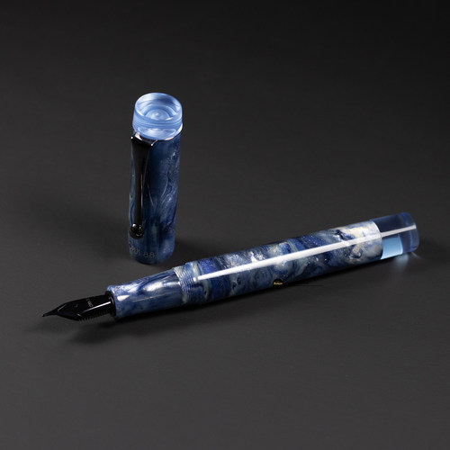 现货OPUS 88DEMO BLUE SAPPHIRE地球蓝宝石大型正统滴入式pvd钢笔 - 图0