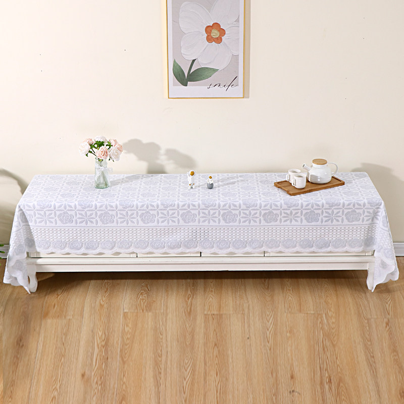 简约电视柜遮丑防尘桌布轻奢高级餐边柜盖布鞋柜茶几桌布台布蕾丝,淘宝优惠券,粉丝福利购,淘宝优惠卷