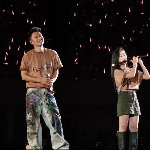 美式AC风格谢霆锋同款牛仔裤3D数码打印涂鸦泼墨脏染宽松直筒男女 - 图0