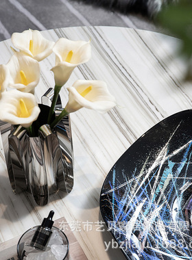 艺贝子感现代轻奢仿真花摆件客厅桌面花束假花样板间餐桌摆件