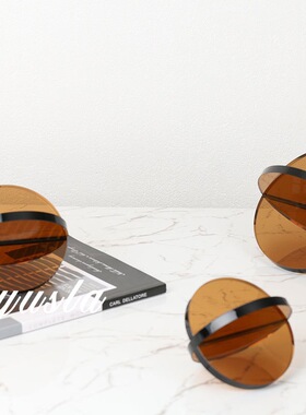 意式简约感客厅茶几电视柜餐柜玄关柜摆件家居样板间软装饰品