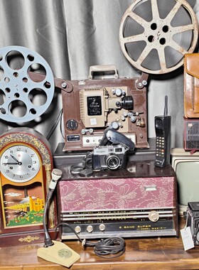 电影机打字机老物件摆件怀旧情怀