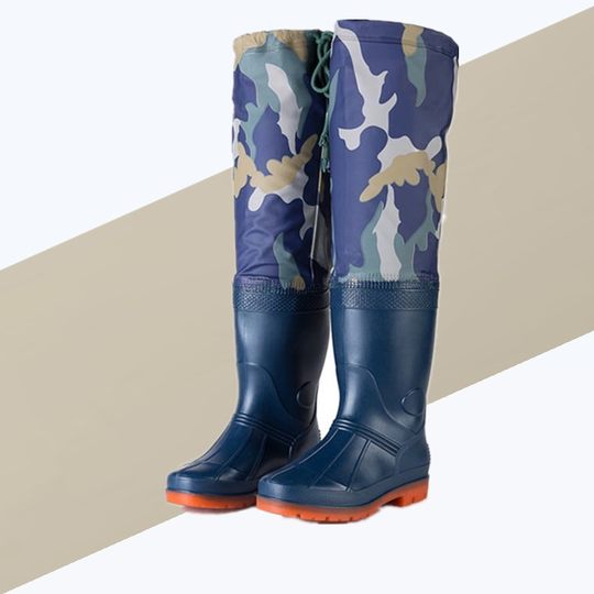 Waterproof shoes, rain boots, non-slip fishing rain boots, long boots