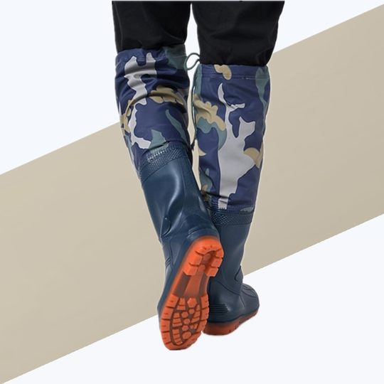 Waterproof shoes, rain boots, non-slip fishing rain boots, long boots