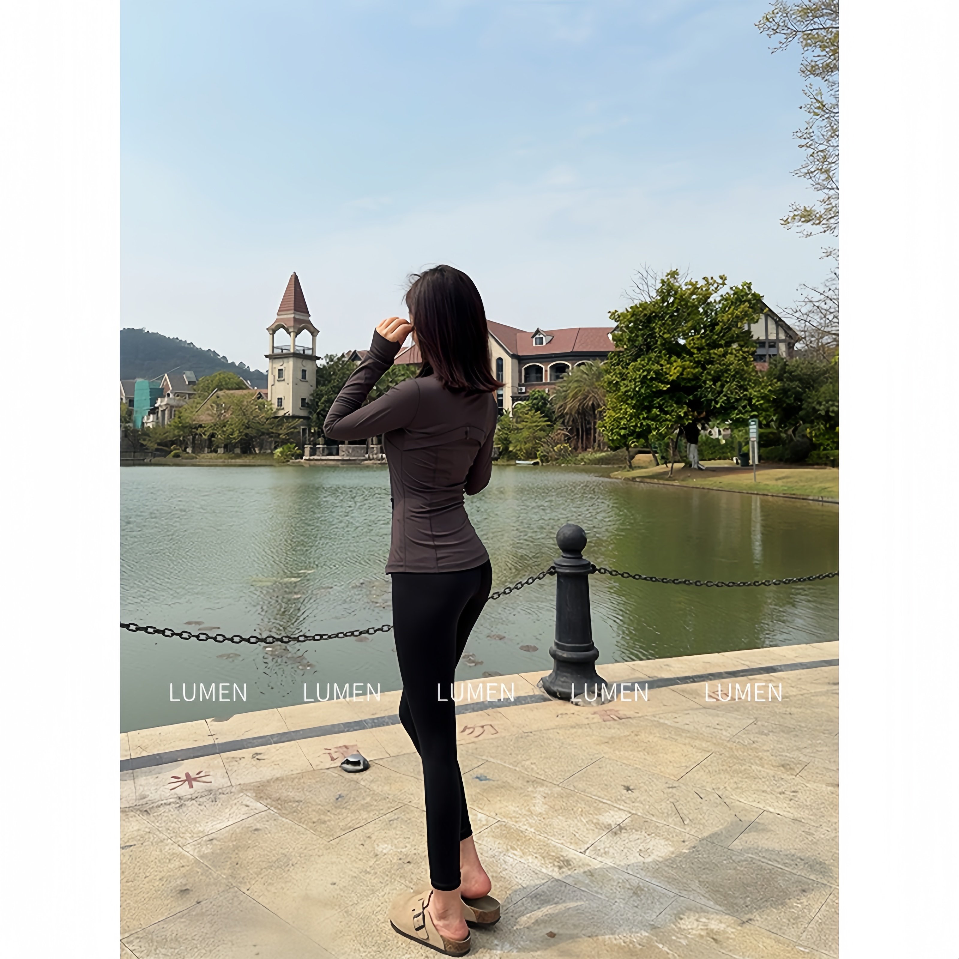 luqi lulu巨显瘦！24寸瑜伽裤高腰显瘦裸感透气健身跑步夏薄九分,淘宝优惠券,粉丝福利购,淘宝优惠卷