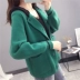 Mùa thu 2019 mới quý cô đầu thu áo len mùa thu nữ mùa xuân và mùa thu áo sơ mi lỏng nhẹ nhàng đan len hoang dã - Đan Cardigan