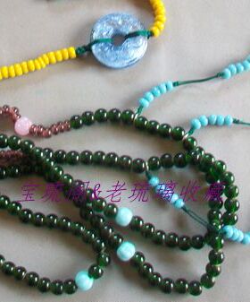 手工琉璃珠子毛衣链包邮