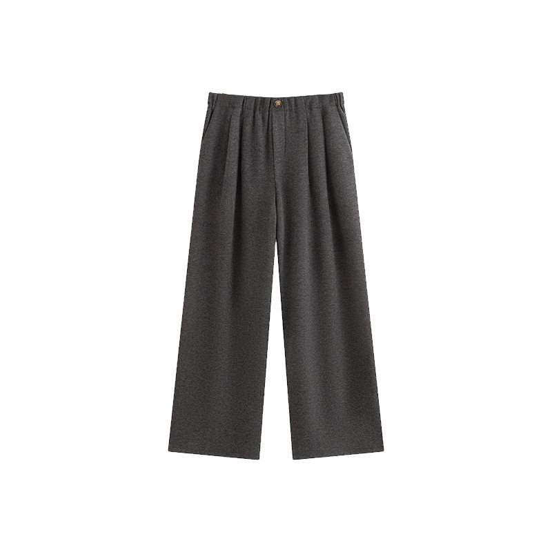 大码休闲裤高腰宽松阔腿裤2025冬季新款胖mm百搭直筒裤女西裤,淘宝优惠券,粉丝福利购,淘宝优惠卷