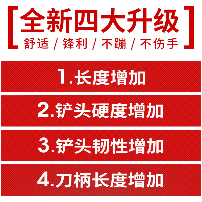 工兵铲多功能户外兵工铲钓鱼铲子锹锰钢加厚车载生存装备折叠铁锹-图0