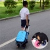 Xe đẩy túi đi học tiểu học nam 6-12 tuổi bé trai 1-3-6 lớp ba bánh không thấm nước có thể giặt được leo cầu thang 8 - Túi bé / Ba lô / Hành lý