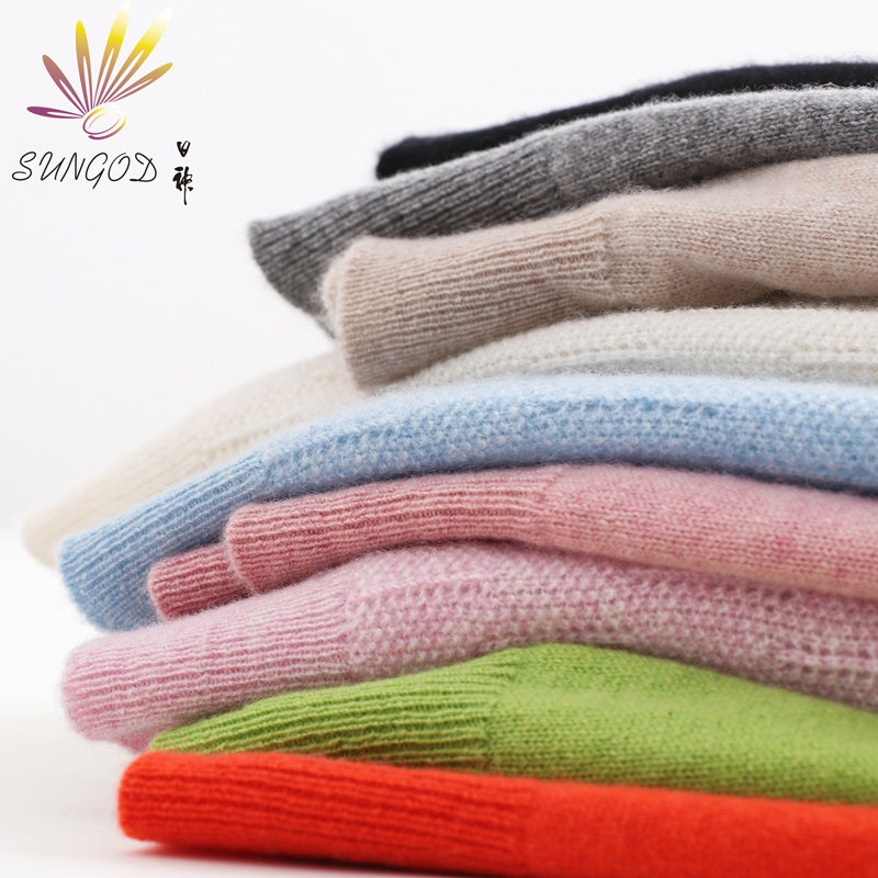 Sungod/日神早秋新款V领羊绒衫女纯山羊绒宽松套头毛衣打底针织衫,淘宝优惠券,粉丝福利购,淘宝优惠卷